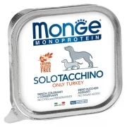 МОНЖ MONOPROTEIN DOG консервы SOLO TACCHINO для взрослых собак Паштет из индейки 150 гр