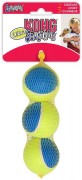 КОНГ KONG игрушка для собак Ultra Squeak "Теннисный мяч" средний 6 см  (в упаковке 3 шт)