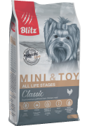 БЛИТЦ BLITZ сухой корм для собак мелких и миниатюрных пород
