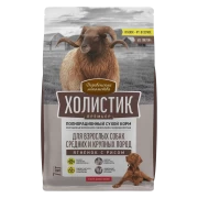 ДЕРЕВЕНСКИЕ ЛАКОМСТВА Холистик Премьер сухой корм для собак средних и крупных пород Ягненок с рисом