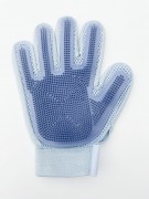 ПэтСтар (PetStar)  перчатка для грумминга синяя 18*25см