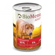 БиоМеню BioMenu Консервы для собак с говядиной 410г