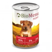 БиоМеню BioMenu Консервы для щенков с говядиной 410г