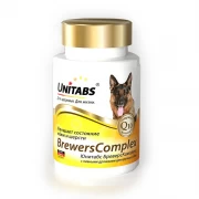ЮНИТАБС Unitabs Brevers Complex витаминно-минеральный комплекс с пивными дрожжами для собак крупных пород 100 таб.