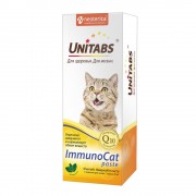 ЮНИТАБС Unitabs ImmunoCat паста с таурином для кошек от 1 года до 8 лет (120 мл)