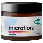 ФАВЕТ (FAWET) Функциональное лакомство SuperFlora Soft Chews для пищеварительной системы для собак, 120г