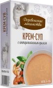ДЕРЕВЕНСКИЕ ЛАКОМСТВА Крем-суп для кошек с антарктическим крилем Упаковка 4шт*35г