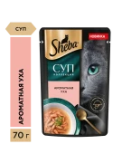 ШЕБА пауч для кошек Суп с форелью 70г
