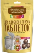 ДЕРЕВЕНСКИЕ ЛАКОМСТВА Угощение для Кошек для удобного приёма таблеток с Уткой 40г