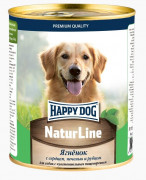 ХЭППИ ДОГ NaturLine консервы для собак с Ягнёнком, печенью, сердцем и рубцом 970 гр