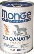 МОНЖ MONOPROTEIN DOG консервы SOLO ANATRA для взрослых собак Паштет из утки 400 гр 