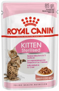 Royal Canin  пауч 85г Kitten Sterilised для котят от 4 до 12 мес кусочки в соусе мясо