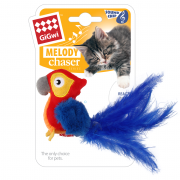 ГИГВИ GIGWI Игрушка для кошек MELODY CHASER Попугай со звуковым чипом 12 см (арт. 75459)