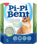 ПИ ПИ БЕНТ DeLuxe Fresh grass Наполнитель для кошачьего туалета Комкующийся с ароматом Свежескошенной травы/ 5 кг