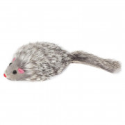 ТРИОЛ Игрушка для кошек "Мышь средняя меховая серая", 7 см