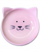 МИСТЕР КРАНЧ (Mr.Kranch) Миска керамическая Мордочка кошки 80 мл, розовая