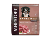 МИРАТОРГ EXTRA MEAT сухой корм для взрослых собак крупных пород с Говядиной Black Angus 2,6 кг
