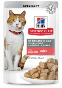 ХИЛЛС Sterilised Cat пауч для стерилизованных кошек с Лососем/ 85 гр