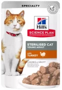ХИЛЛС Sterilised Cat пауч для стерилизованных кошек с Индейкой/ 85 гр