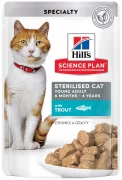 ХИЛЛС Sterilised Cat пауч для стерилизованных кошек с Форелью/ 85 гр