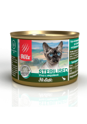 БЛИТЦ BLITZ Holistic консервы для стерилизованных кошек Утка с индейкой, мясной паштет/ 200 гр