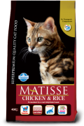 ФАРМИНА MATISSE Chicken & Rice сухой корм для взрослых кошек с Курицей и рисом 400 гр