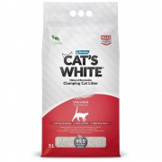 КЭТС ВАЙТ CAT’S WHITE NATURAL Наполнитель для кошачьего туалета комкующийся Натуральный без ароматизатора